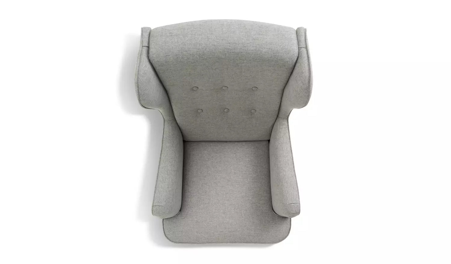 Habitat Callie Fabric Wingback Chair - Grey